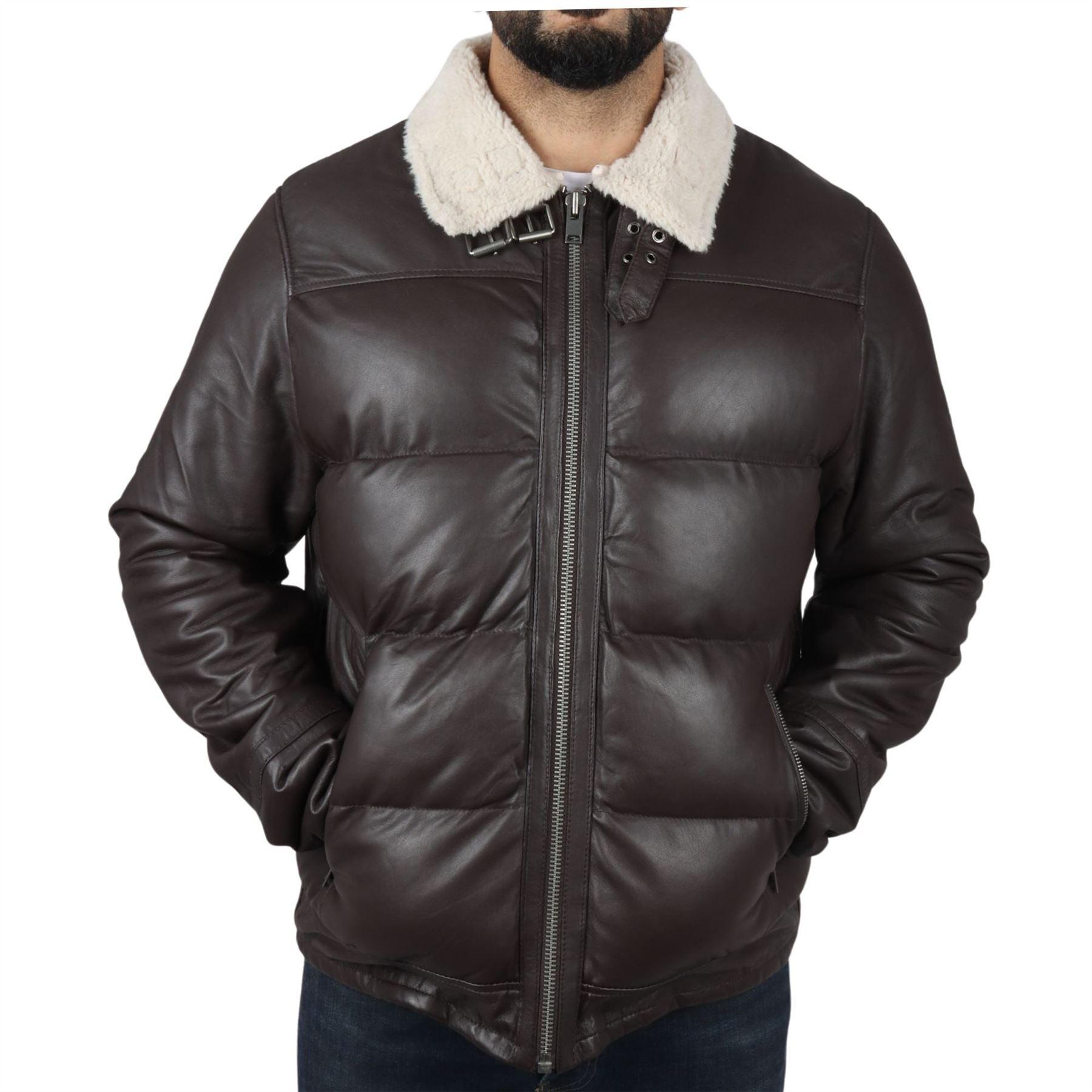 Men's Puffer Quilted Aviator Bomber Flying Fleece Lining Jacket - Knighthood Store