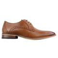 Mens Classic Laced Full Leather Derby Shoes Plain British Design Smart Casual - Knighthood Store