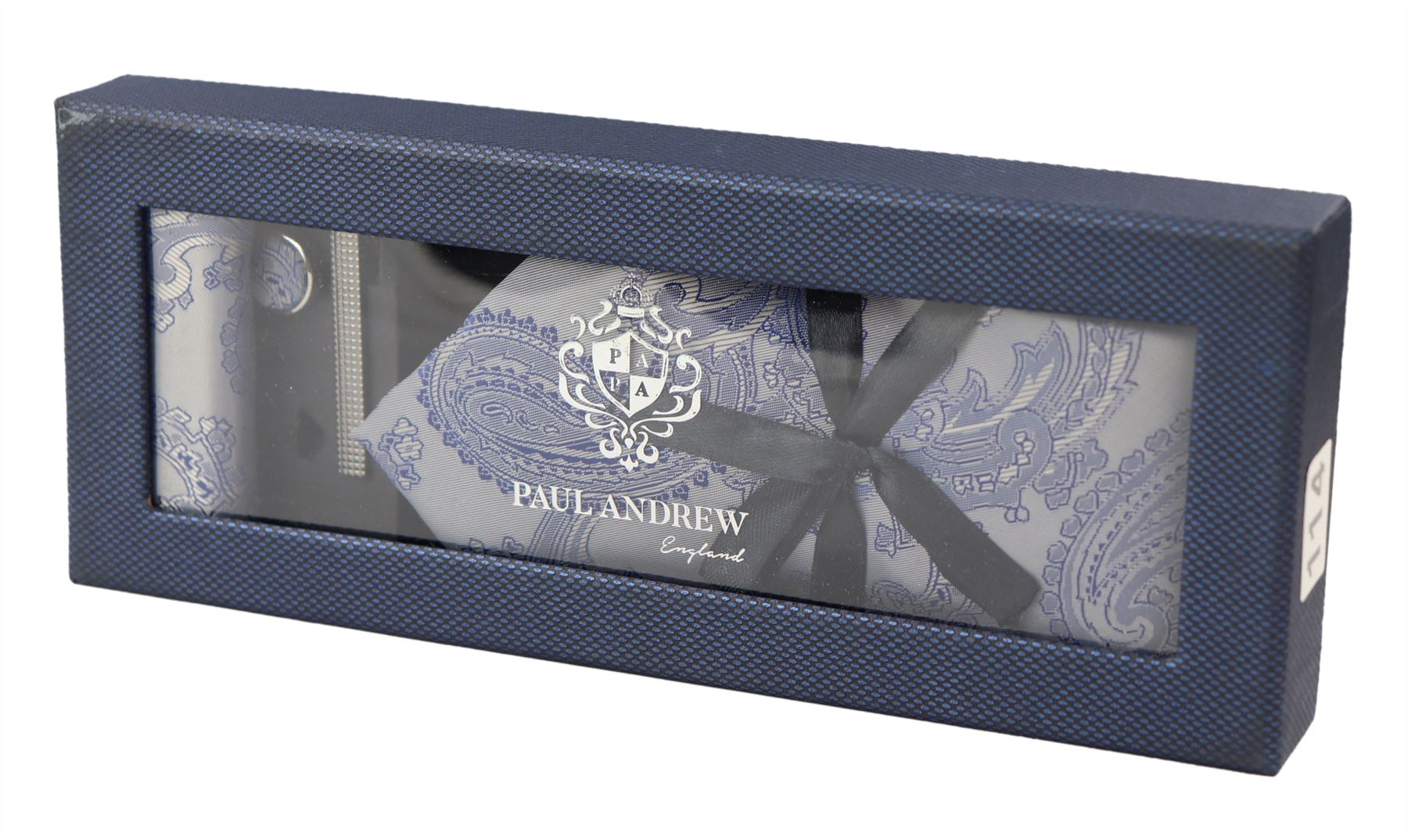 Paisley Neck Tie Gift Set Pocket Square Cuff Links Tie Floral Satin