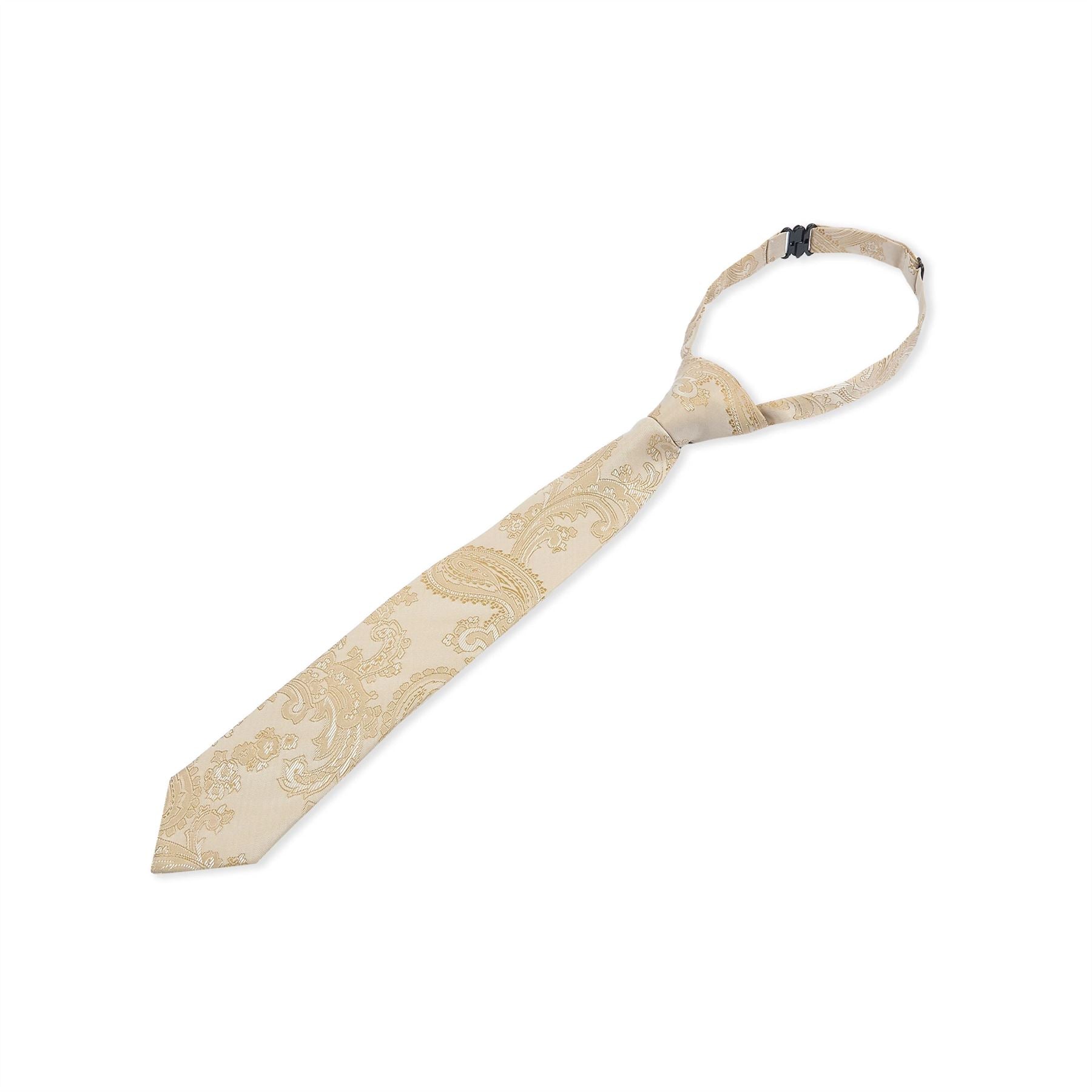 Boys Paisley Necktie Floral Satin Tie