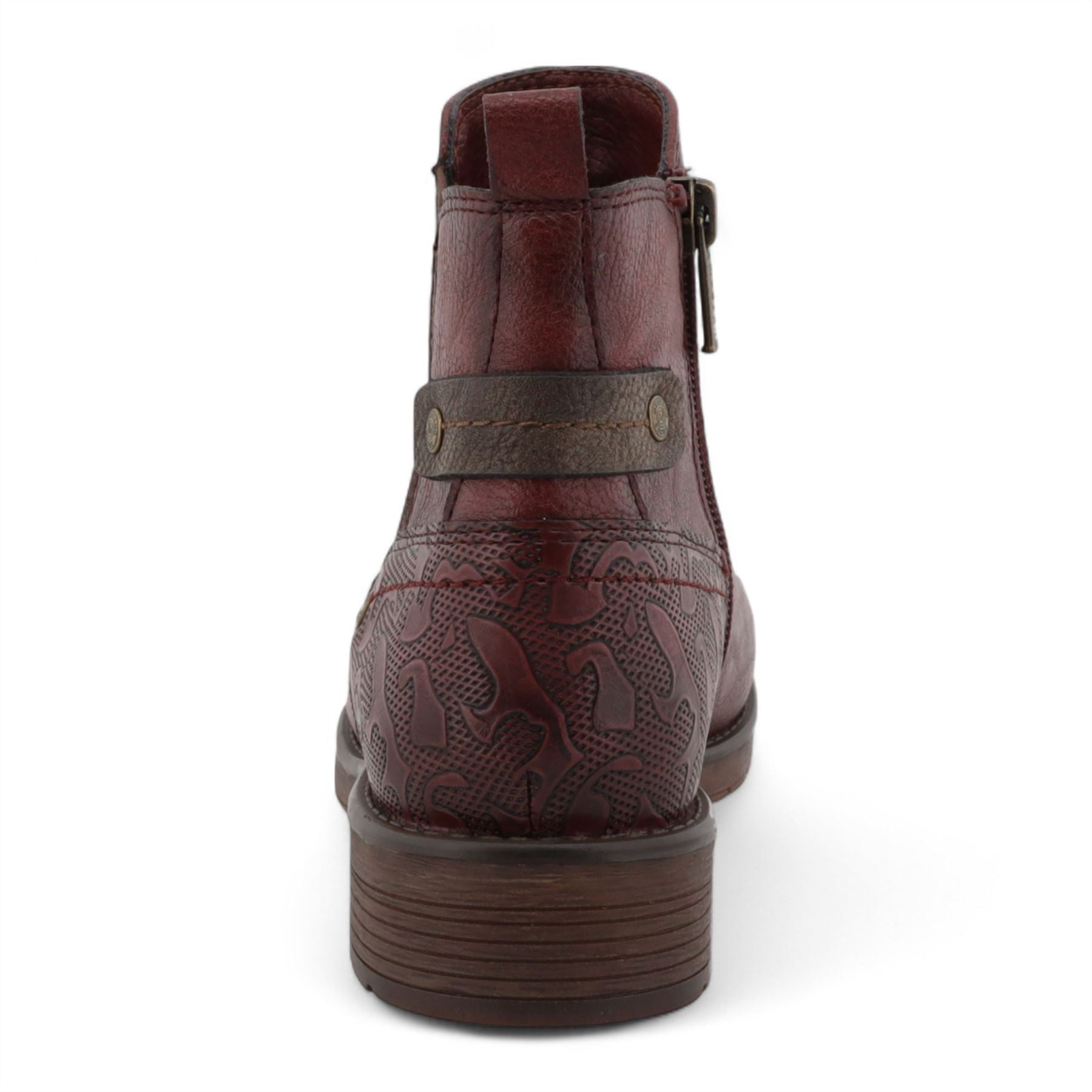 Women's Burgundy Chelsea Ankle Boots