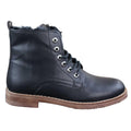 Mens Laced Zip Ankle Boots Fur Fleece Lined Warm Casual Hiking Combat Military - Knighthood Store