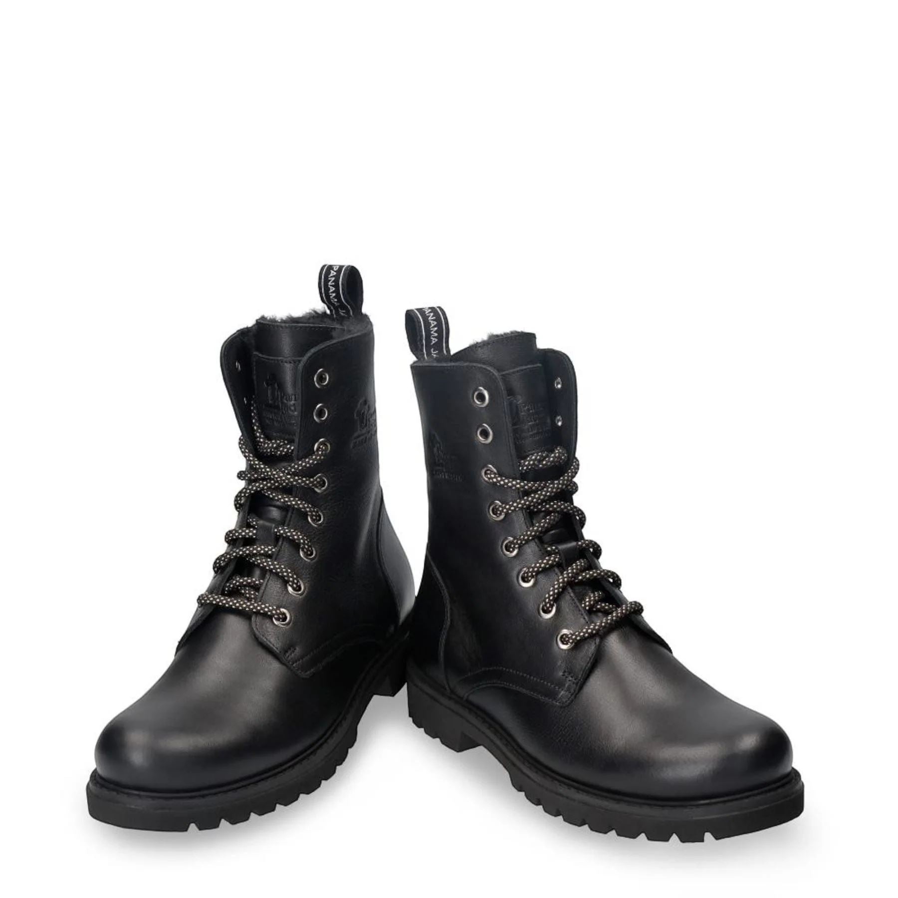 Frisia B1 - Women's Black Waterproof Leather Combat Boots