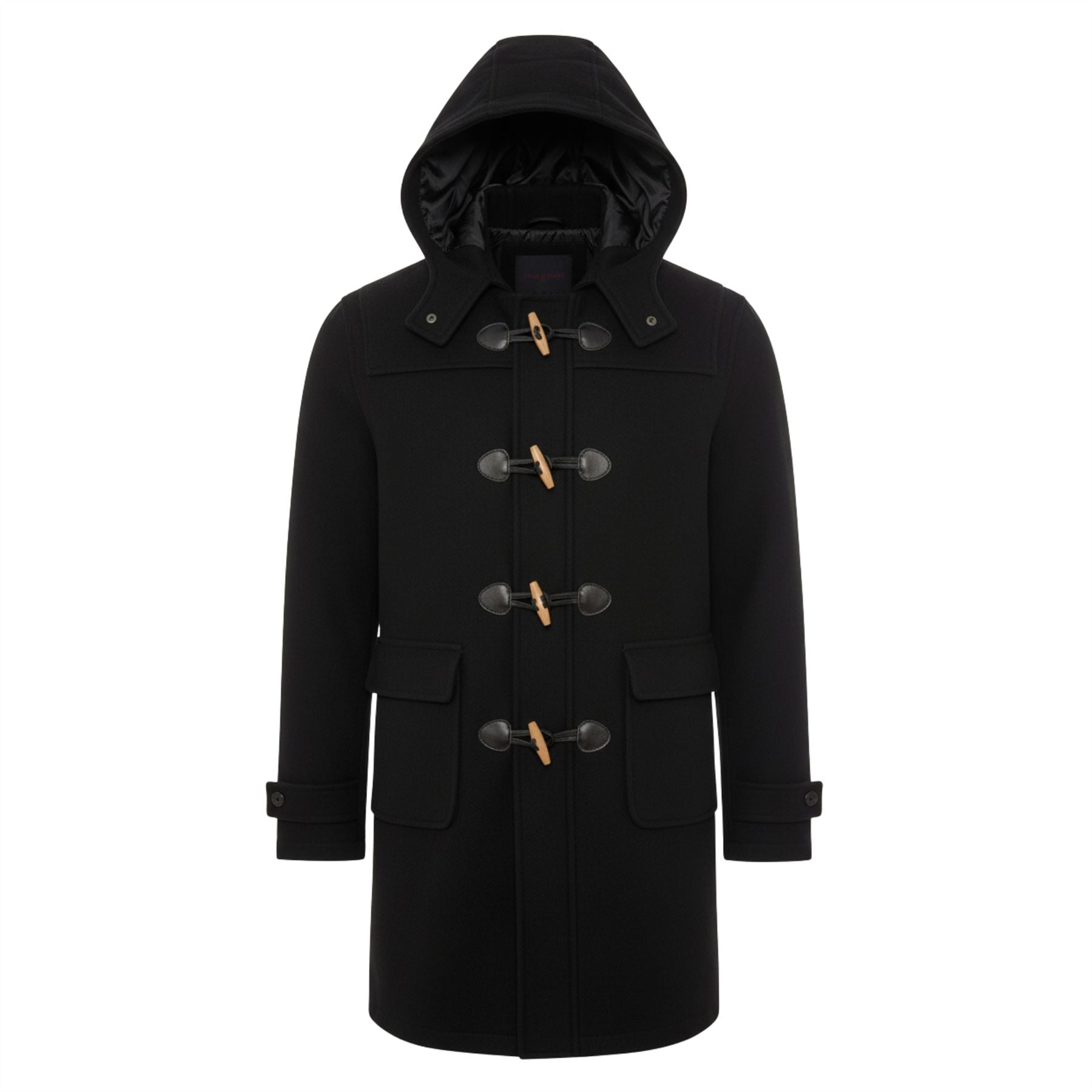 Men's Classic Toggle Fastener Hooded Duffle Coat