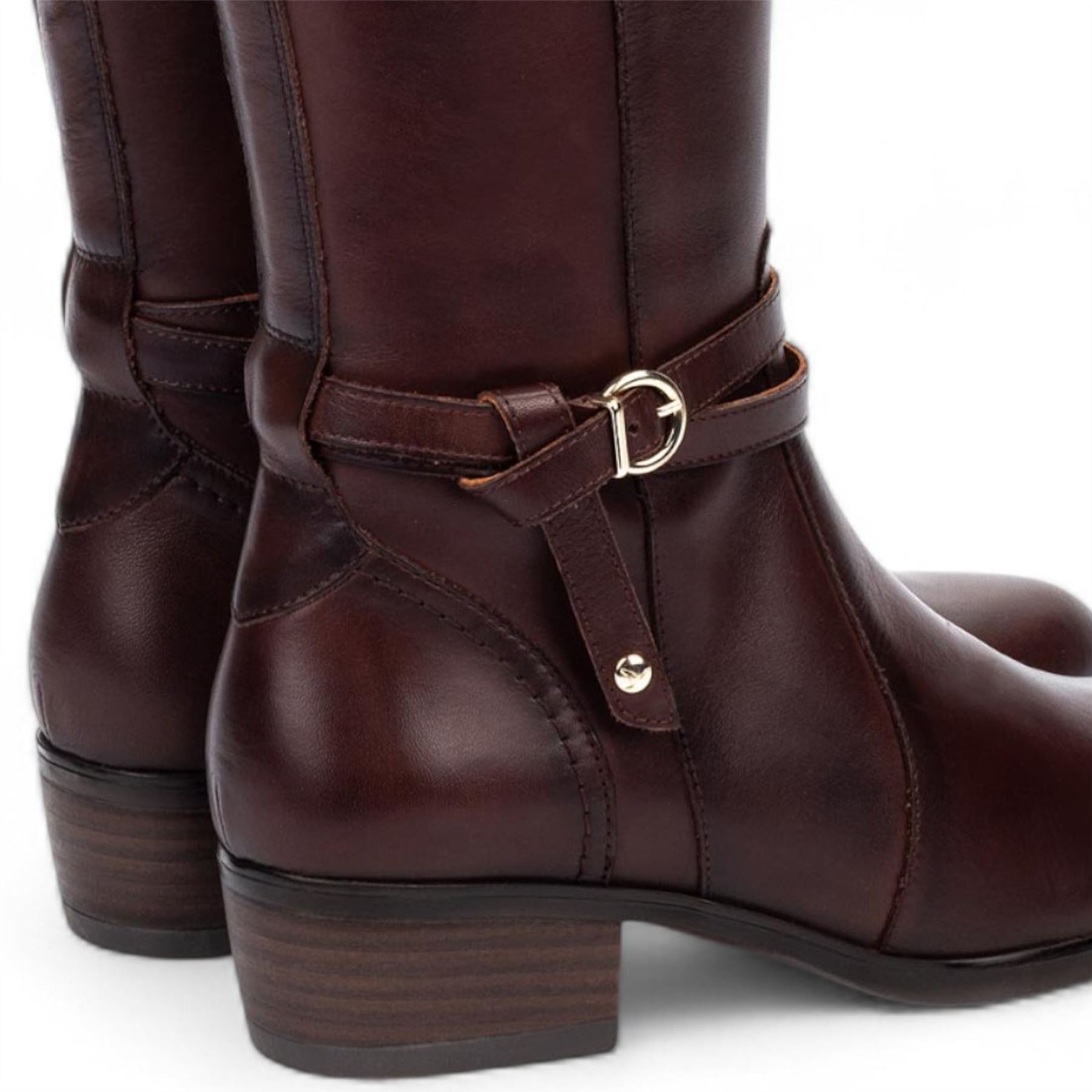 Daroca - Women's Caoba Brown Knee High Leather Boots