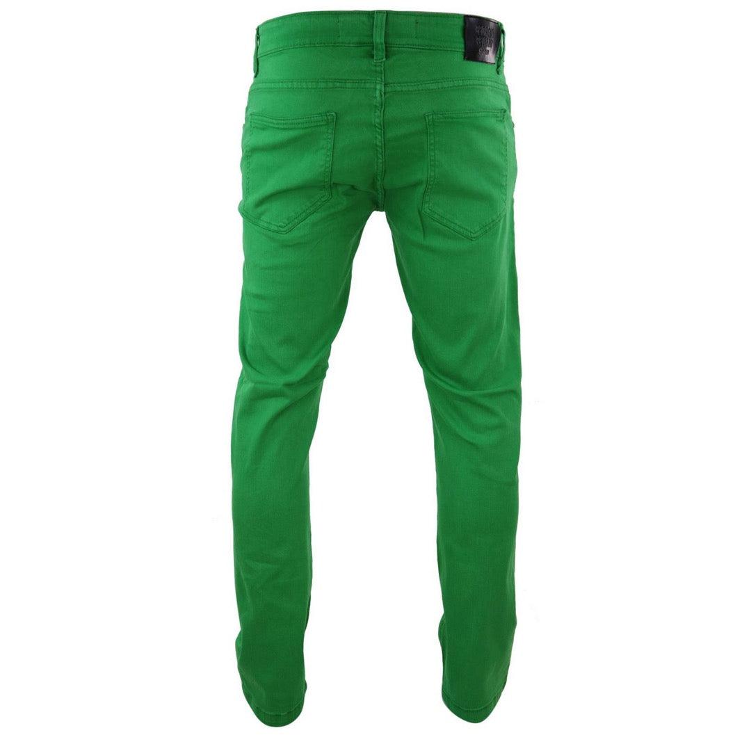 Georgio Peviani Vice Jeans Mens Red Yellow Green Regular Straight Leg Paris - Knighthood Store