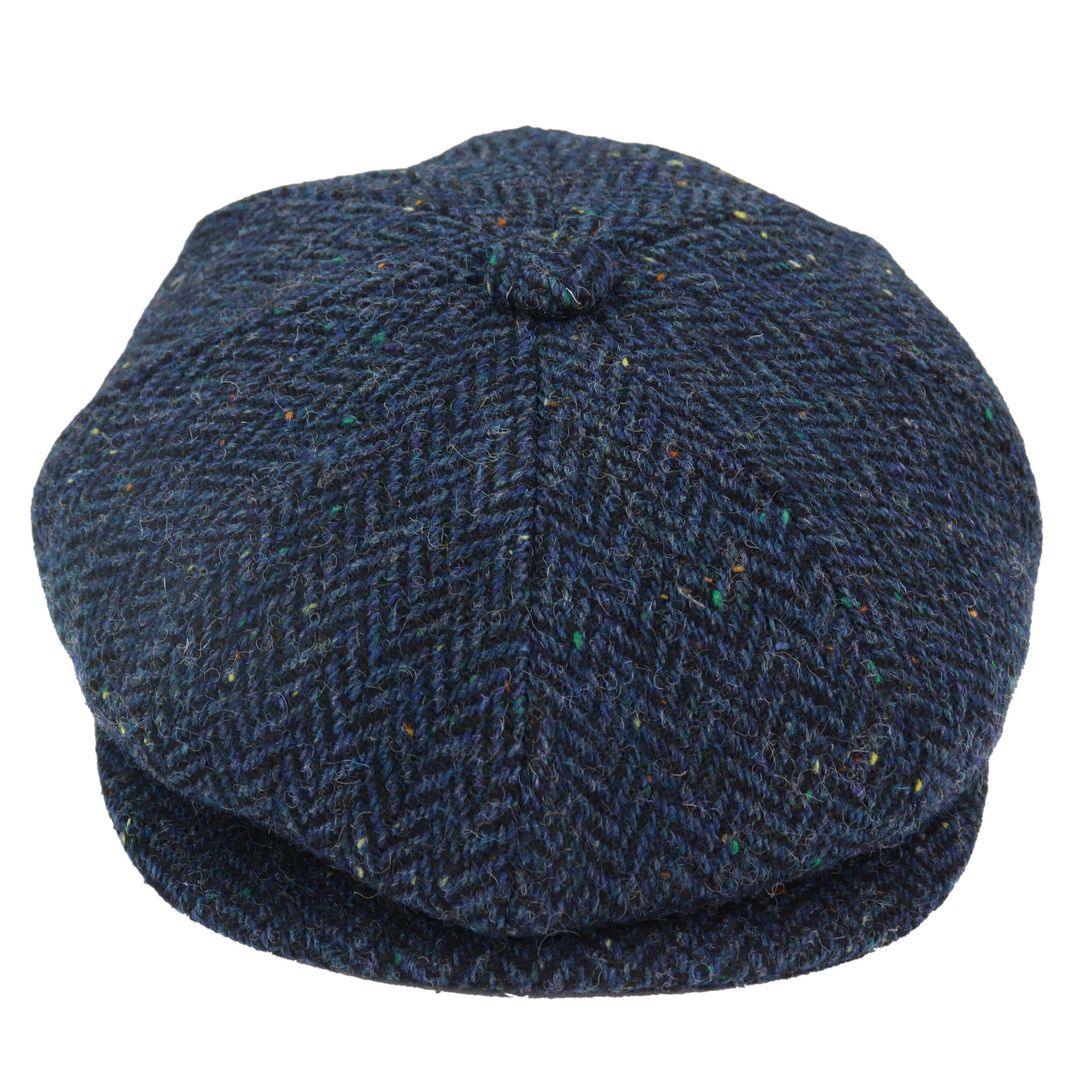 8 Panel Vintage Baker Boy Hat Newsboy Tweed Wool Herringbone 1920s Peaky - Knighthood Store