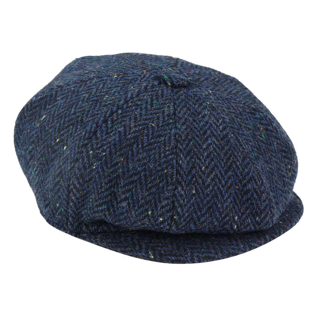 8 Panel Vintage Baker Boy Hat Newsboy Tweed Wool Herringbone 1920s Peaky - Knighthood Store