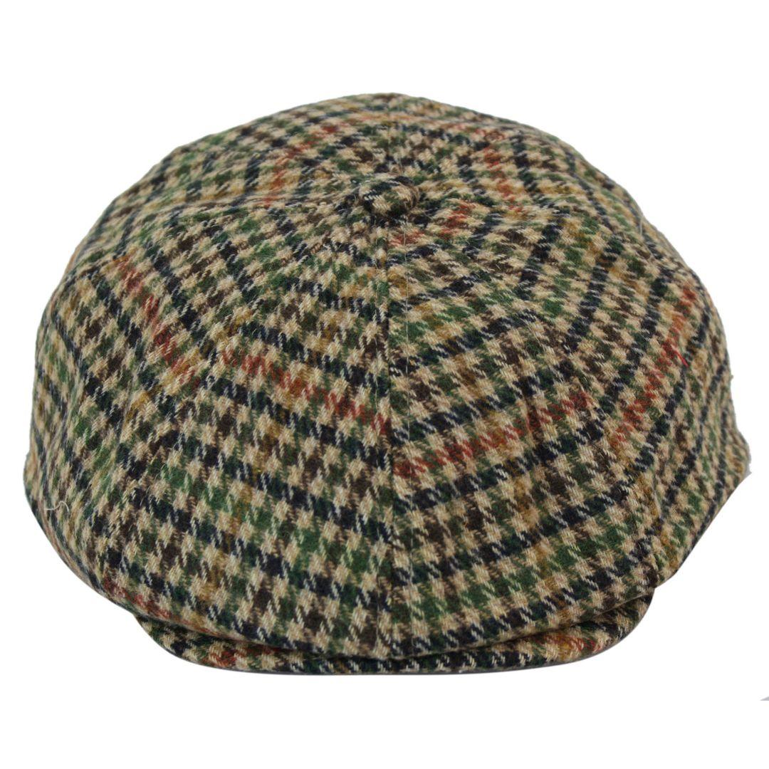 Tweed Newsboy Cap Blinders Baker Boy Flat Check Grandad Hat Elasticated Free Size - Knighthood Store
