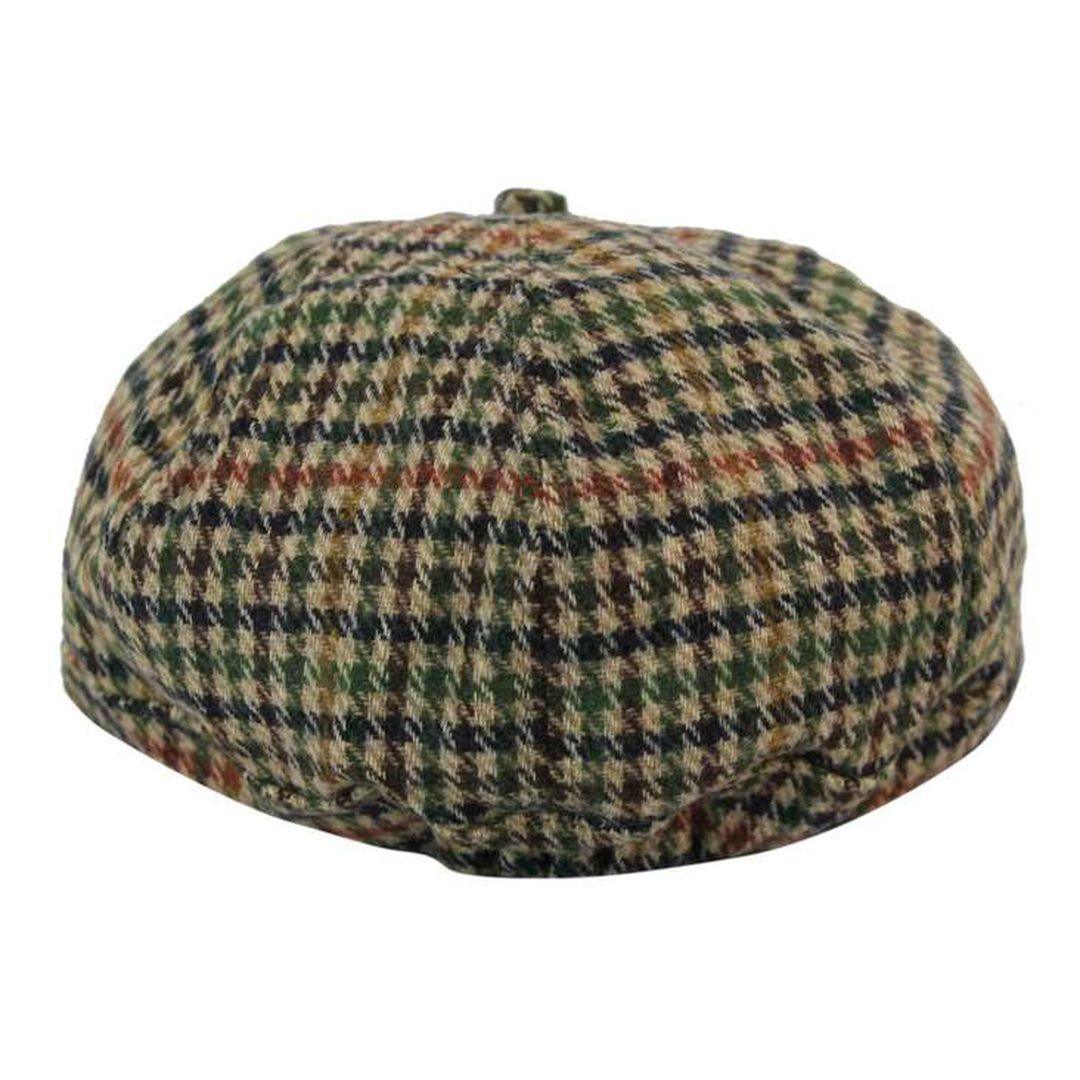 Tweed Newsboy Cap Blinders Baker Boy Flat Check Grandad Hat Elasticated Free Size - Knighthood Store