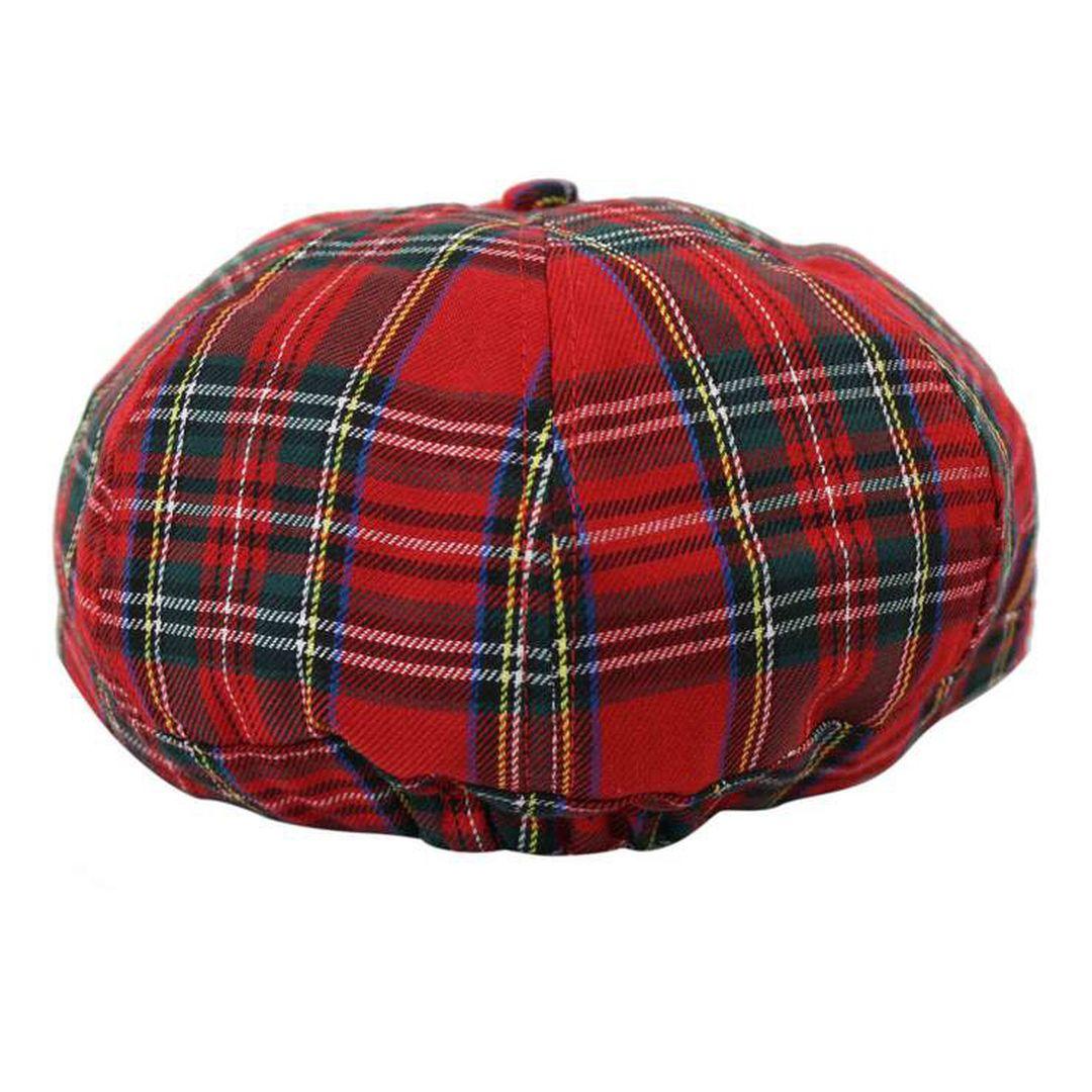 Tweed Newsboy Cap Blinders Baker Boy Flat Check Grandad Hat Elasticated Free Size - Knighthood Store