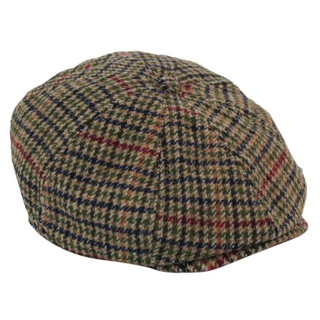 Tweed Newsboy Cap Blinders Baker Boy Flat Check Grandad Hat Elasticated Free Size - Knighthood Store