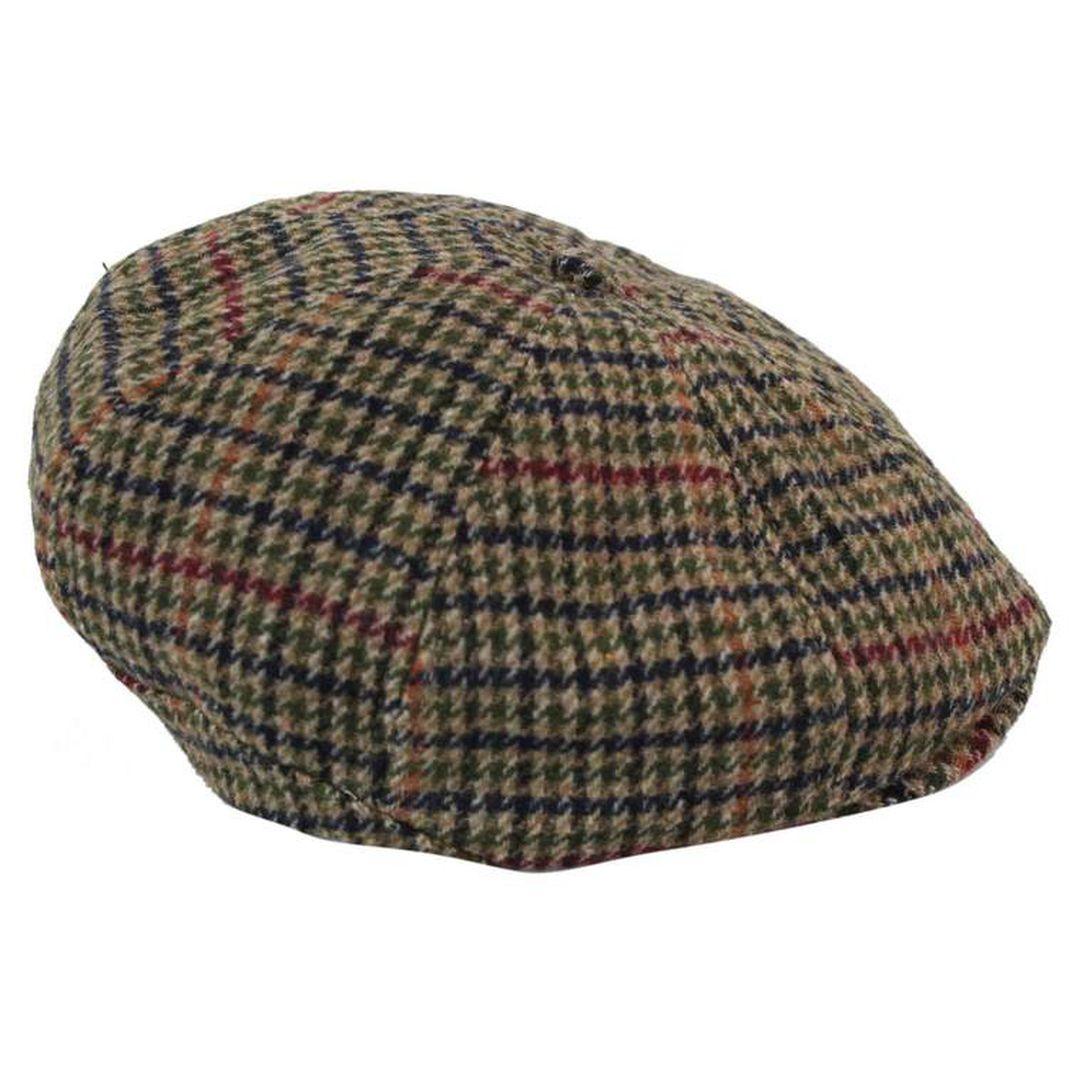 Tweed Newsboy Cap Blinders Baker Boy Flat Check Grandad Hat Elasticated Free Size - Knighthood Store