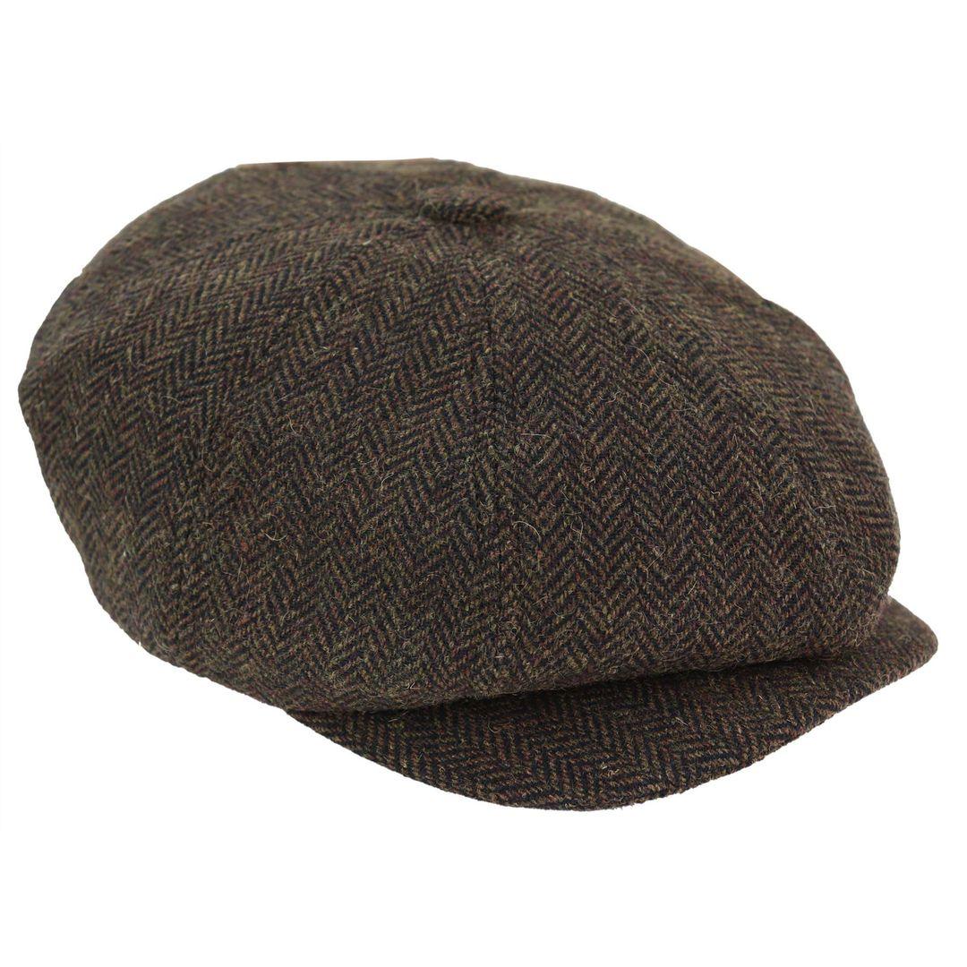 Mens Tweed Newsboy Peaky Blinder Baker Boy Razor Flat Cap Grandad Hat 8 Panel - Knighthood Store