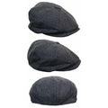 Mens Tweed Newsboy Cap Blinders Baker Boy Flat Check Grandad Hat - Knighthood Store