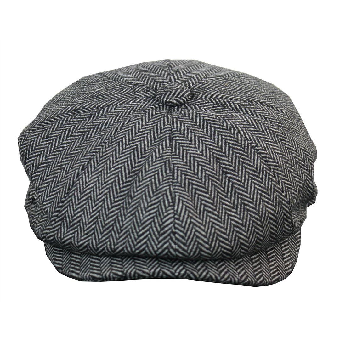 Mens Tweed Newsboy Cap Blinders Baker Boy Flat Check Grandad Hat - Knighthood Store