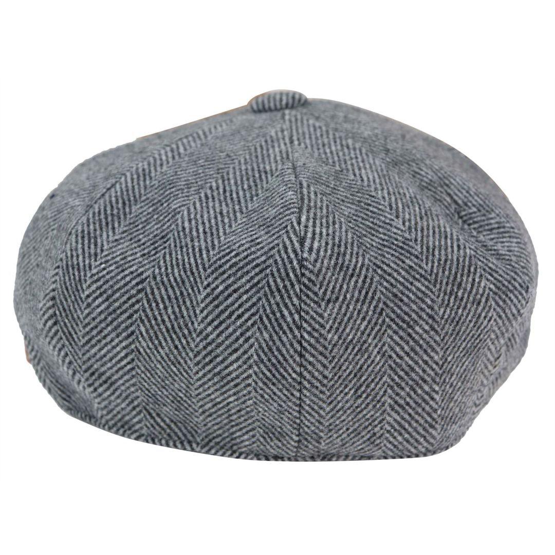 Mens Tweed Newsboy Peaky Blinder Baker Boy Razor Flat Cap Grandad Hat 8 Panel - Knighthood Store