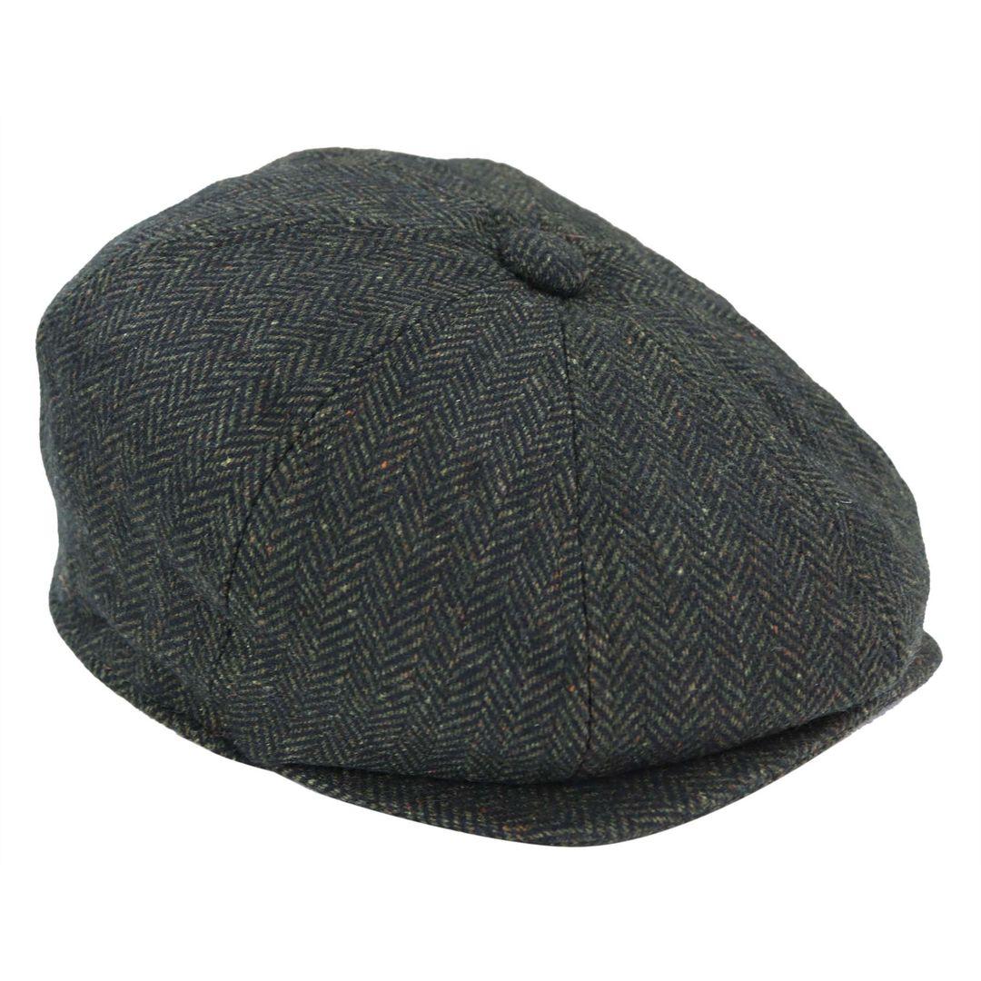 Mens Tweed Newsboy Peaky Blinder Baker Boy Razor Flat Cap Grandad Hat 8 Panel - Knighthood Store