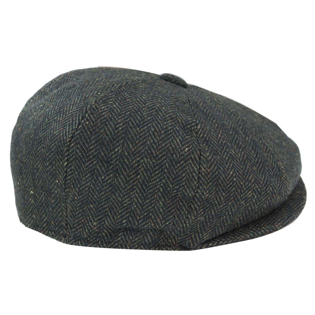 Mens Tweed Newsboy Peaky Blinder Baker Boy Razor Flat Cap Grandad Hat 8 Panel - Knighthood Store