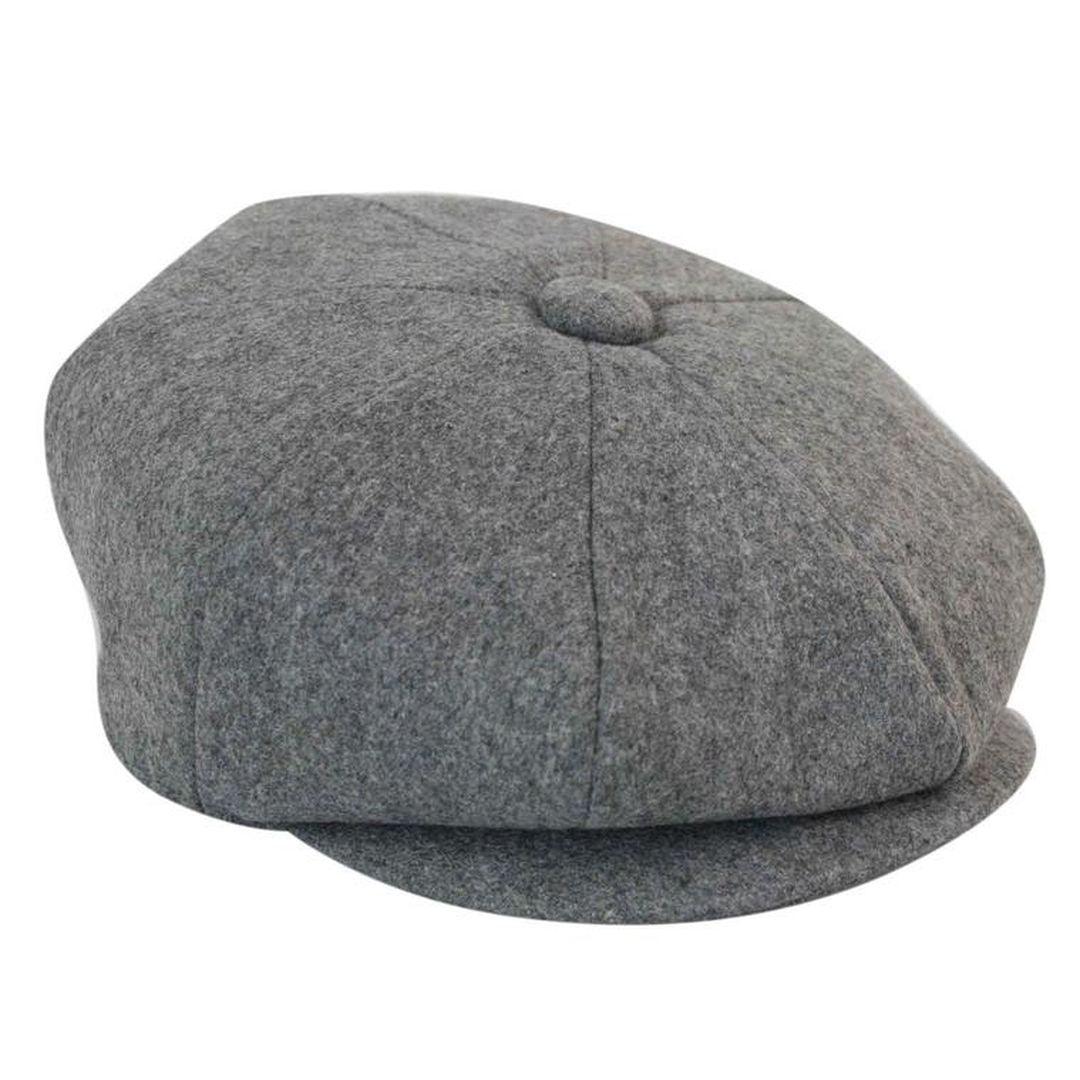 Mens Tweed Newsboy Cap Blinders Baker Boy Flat Grandad Hat 8 Panel Plain - Knighthood Store
