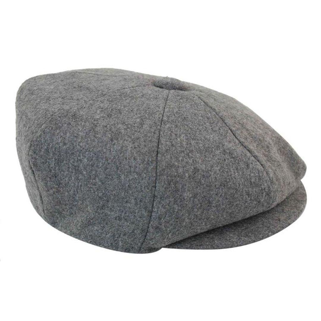 Mens Tweed Newsboy Cap Blinders Baker Boy Flat Grandad Hat 8 Panel Plain - Knighthood Store