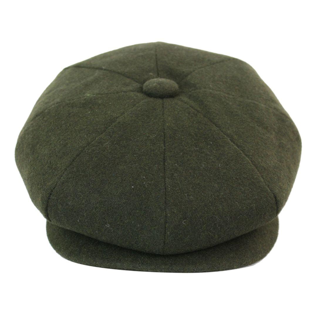 Mens Tweed Newsboy Cap Blinders Baker Boy Flat Grandad Hat 8 Panel Plain - Knighthood Store