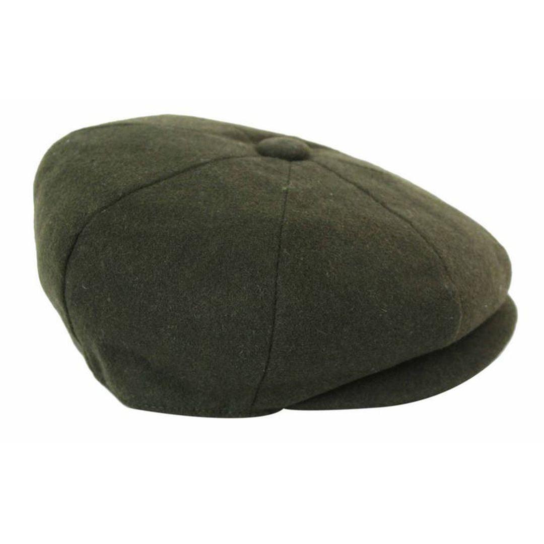Mens Tweed Newsboy Cap Blinders Baker Boy Flat Grandad Hat 8 Panel Plain - Knighthood Store