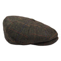 Mens 8 Panel Hat Flat Cap Newsboy Grandad Tweed Check Vintage Peaky Baker Boy - Knighthood Store