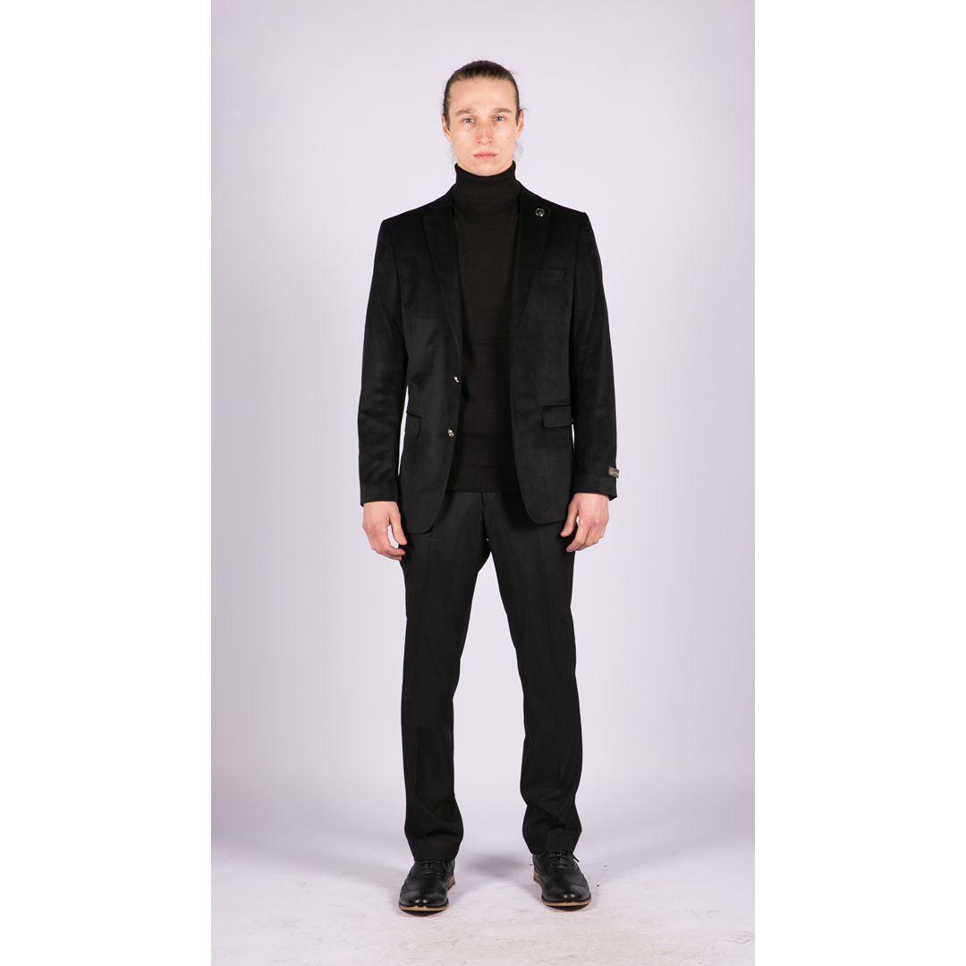 Mens Velvet Blazer Suit Jacket 2 Button Dinner Smart Casual Formal Tailored Fit - Knighthood Store