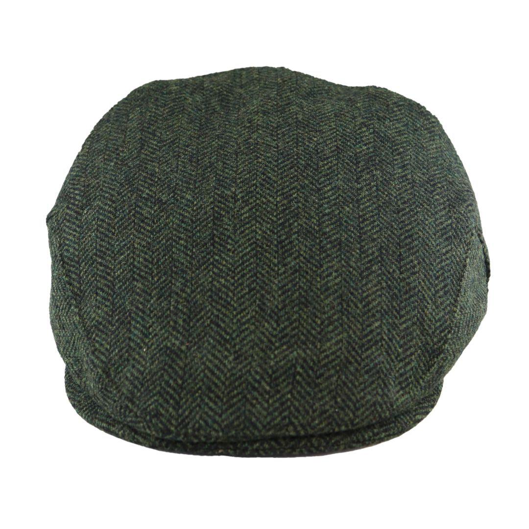 Mens Flat Cap Wool Herringbone Tweed Vintage Classic 1920s Unisex Del Boy - Knighthood Store