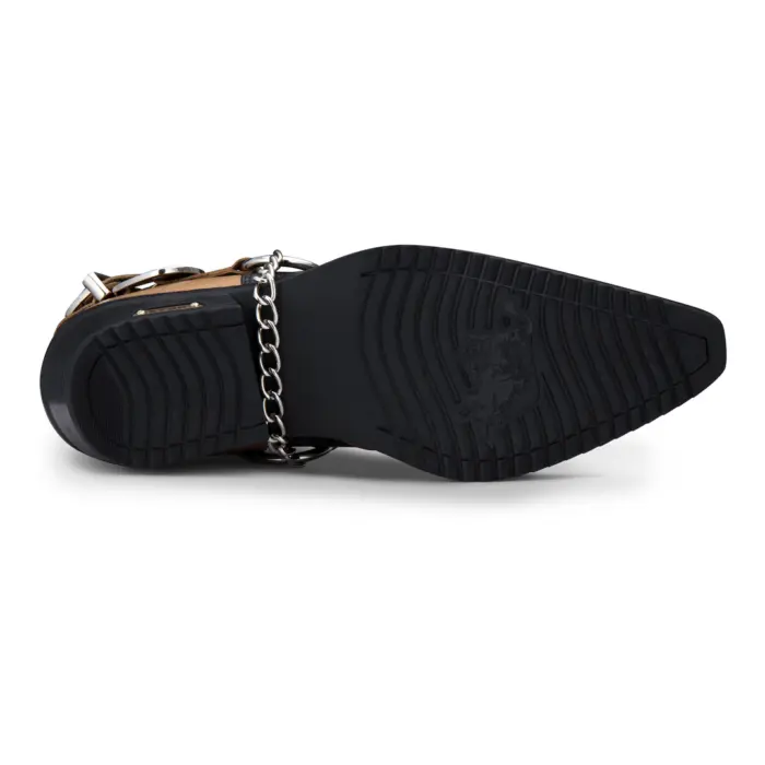 Mens Genuine Leather Snake Pattern Riding Westerm Shoes Wincklepickers Cuban Heel Cowboy - Image 10
