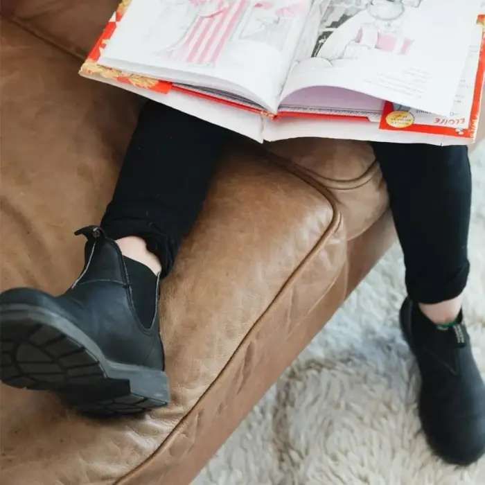 Blundstone 531 Kids Unisex Black Leather Boots Slip On Comfort - Image 10