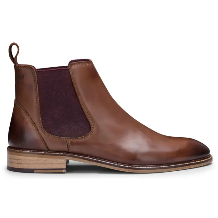 Mens Real Leather Chelsea Dealer Boots Slip On Smart Casual Retro VIntage Blinders Classic - Image 1