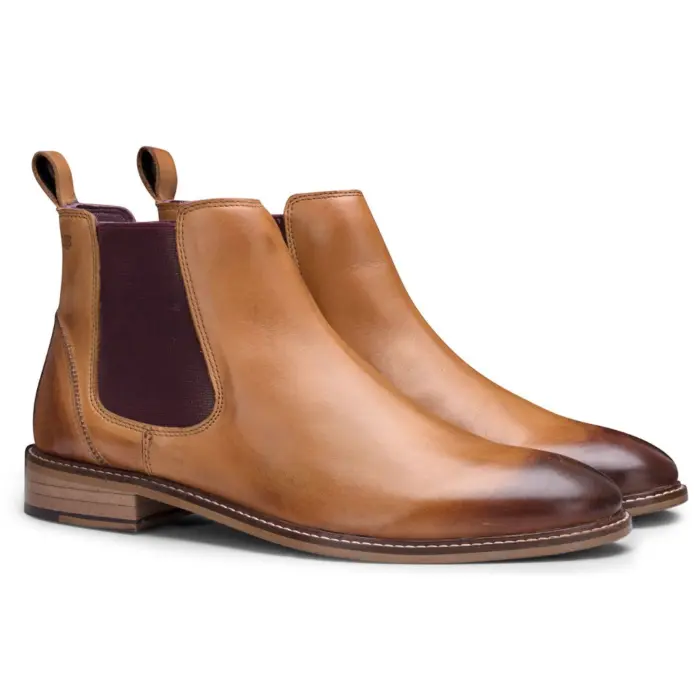 Mens Real Leather Chelsea Dealer Boots Slip On Smart Casual Retro VIntage Blinders Classic - Image 10