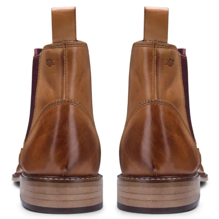 Mens Real Leather Chelsea Dealer Boots Slip On Smart Casual Retro VIntage Blinders Classic - Image 13