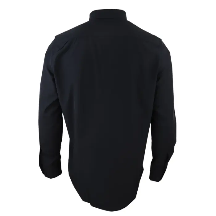 Mens Club Collar Shirt With Bar Poplin Pin White Black 1920s Peaky Blinders - Image 4