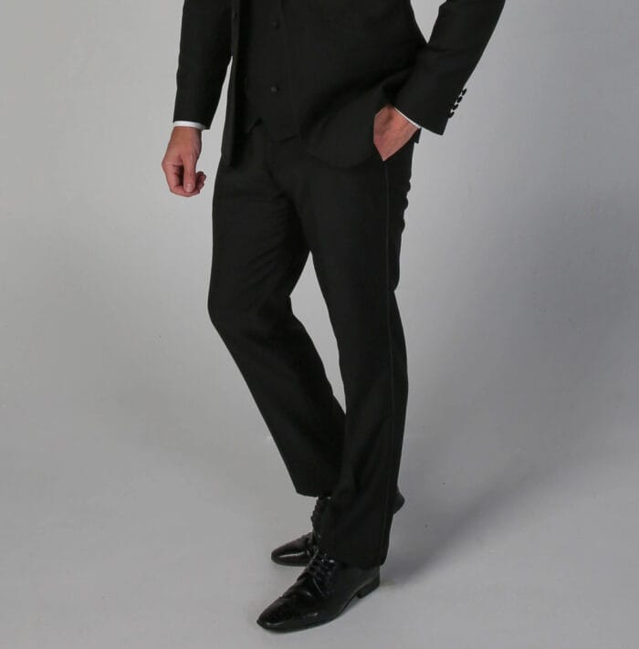 Men's Black Trousers Tuxedo Pants - Image 2