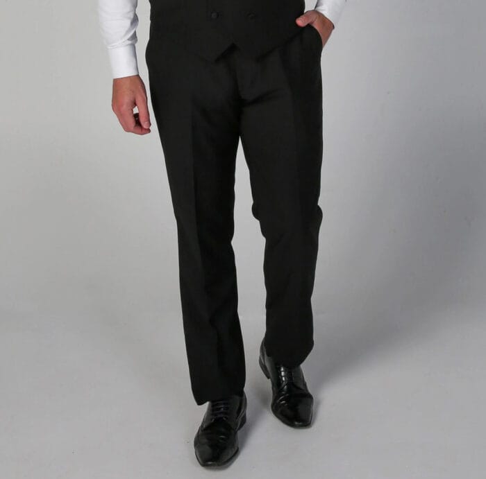 Men's Black Trousers Tuxedo Pants - Image 1