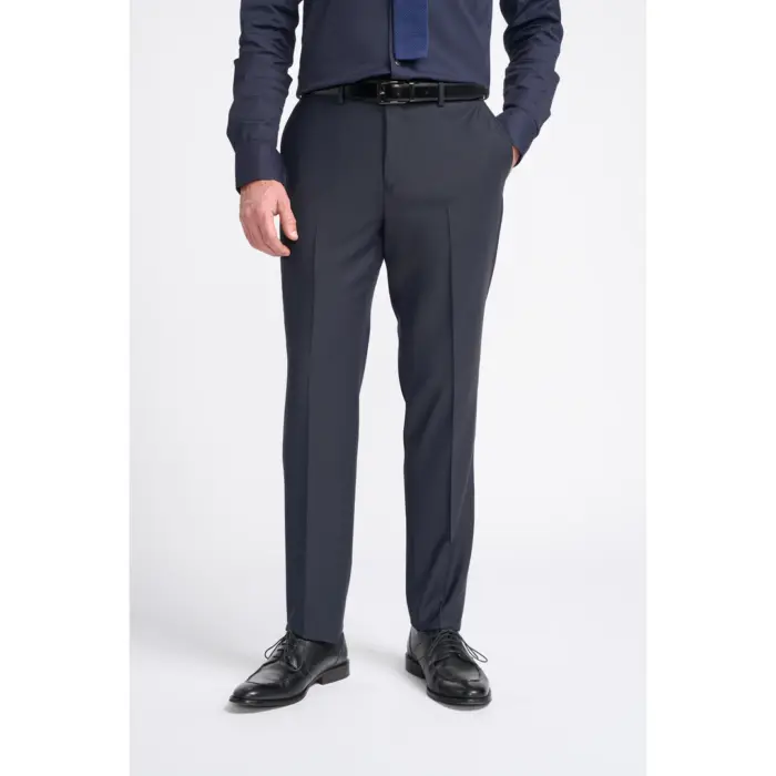 Men's Trousers Dark Navy Formal Suit Pants - Image 1
