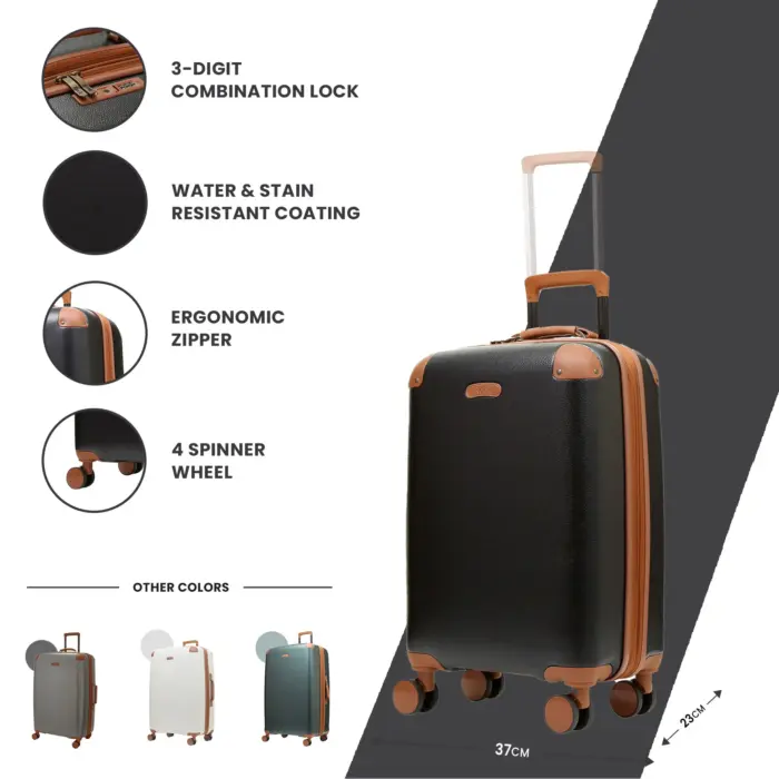 Luggage Suitcase Travel Bag Carry On Hand Cabin Check in Expandable Hard-Shell 4 Spinner Wheels Trolley Set | Carnaby - Image 2