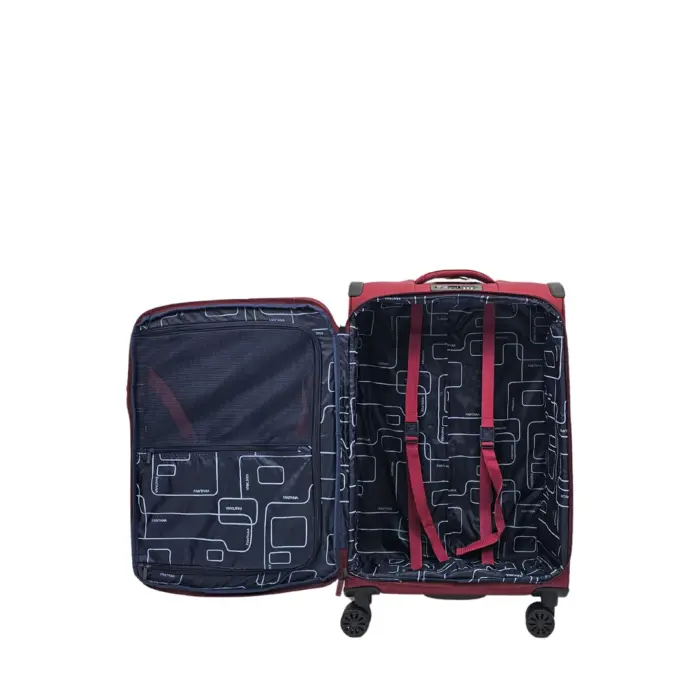 Suitcase Travel Bag Carry On Hand Cabin Check in Soft Case Luggage Trolley Zipped Compartments - Image 43