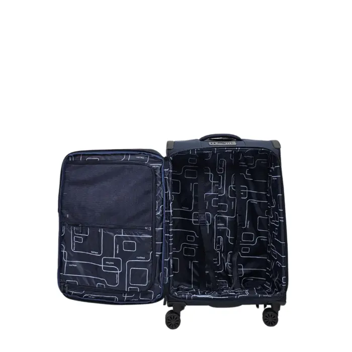 Suitcase Travel Bag Carry On Hand Cabin Check in Soft Case Luggage Trolley Zipped Compartments - Image 29