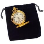 Orologio da tasca Blinders classico in argento e oro rosa degli anni '20 con catena vintage retrò - Knighthood Store