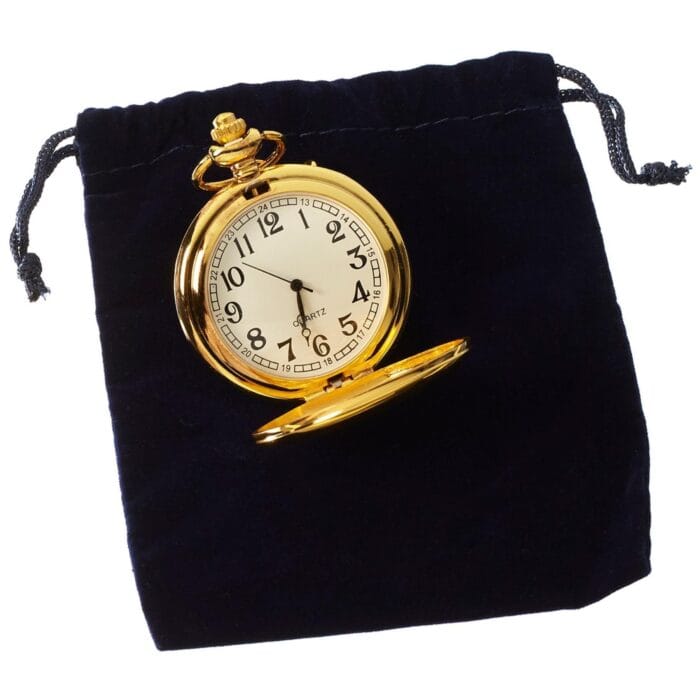 Orologio da tasca Blinders classico in argento e oro rosa degli anni '20 con catena vintage retrò - Knighthood Store