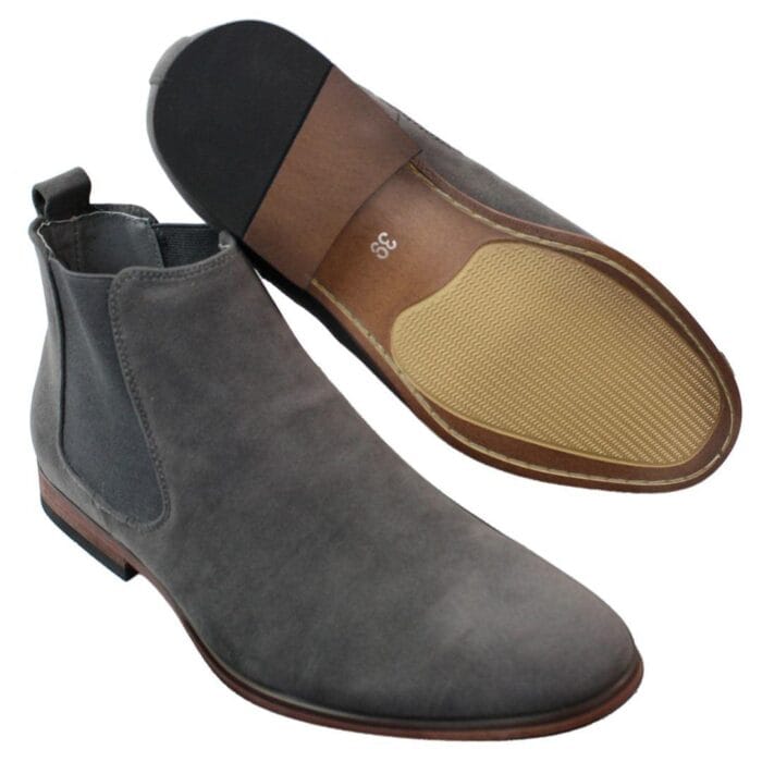 Herren-Stiefeletten zum Hineinschlüpfen aus italienischem Wildleder, elegant, lässig, Desert Chelsea, Händler - Knighthood Store