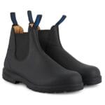 Blundstone 566 Stivaletti Chelsea in pelle termica nera, modello slip-on retrò in nabuk nero - Knighthood Store