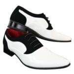 Chaussures homme en daim verni brillant, élégantes et formelles, à lacets, de créateur italien - Knighthood Store