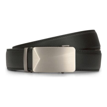 Mens Leather Belt Ratchet Trouser Jeans Dress 35MM Trim to Fit Any Size - Knighthood Store