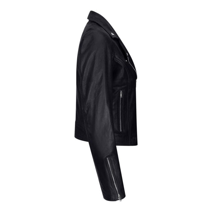 Damen Echtleder Bikerjacke Cross Zip Soft Slim Fit Brando Hellbraun Braun Schwarz Rot Gelb - Knighthood Store