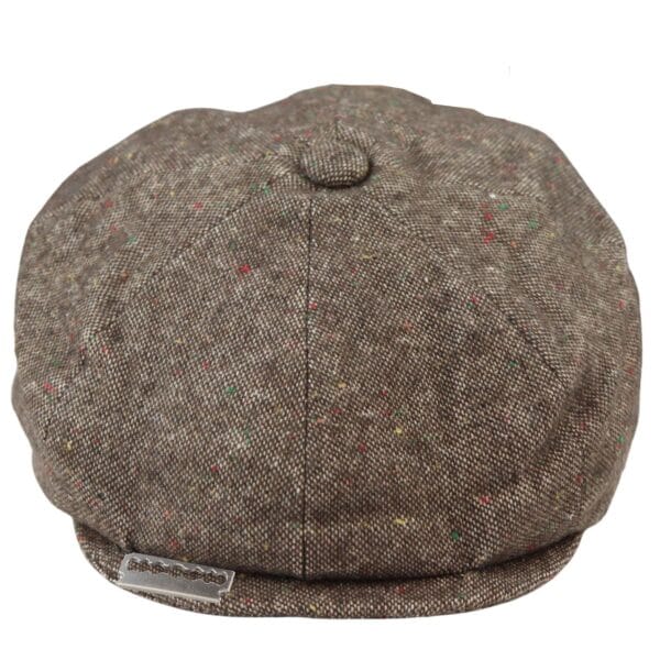 8 Panel Baker Boy Cap Shelby Hat Wolle Vintage Tweed Klassisch Braun Grau Razor - Knighthood Store